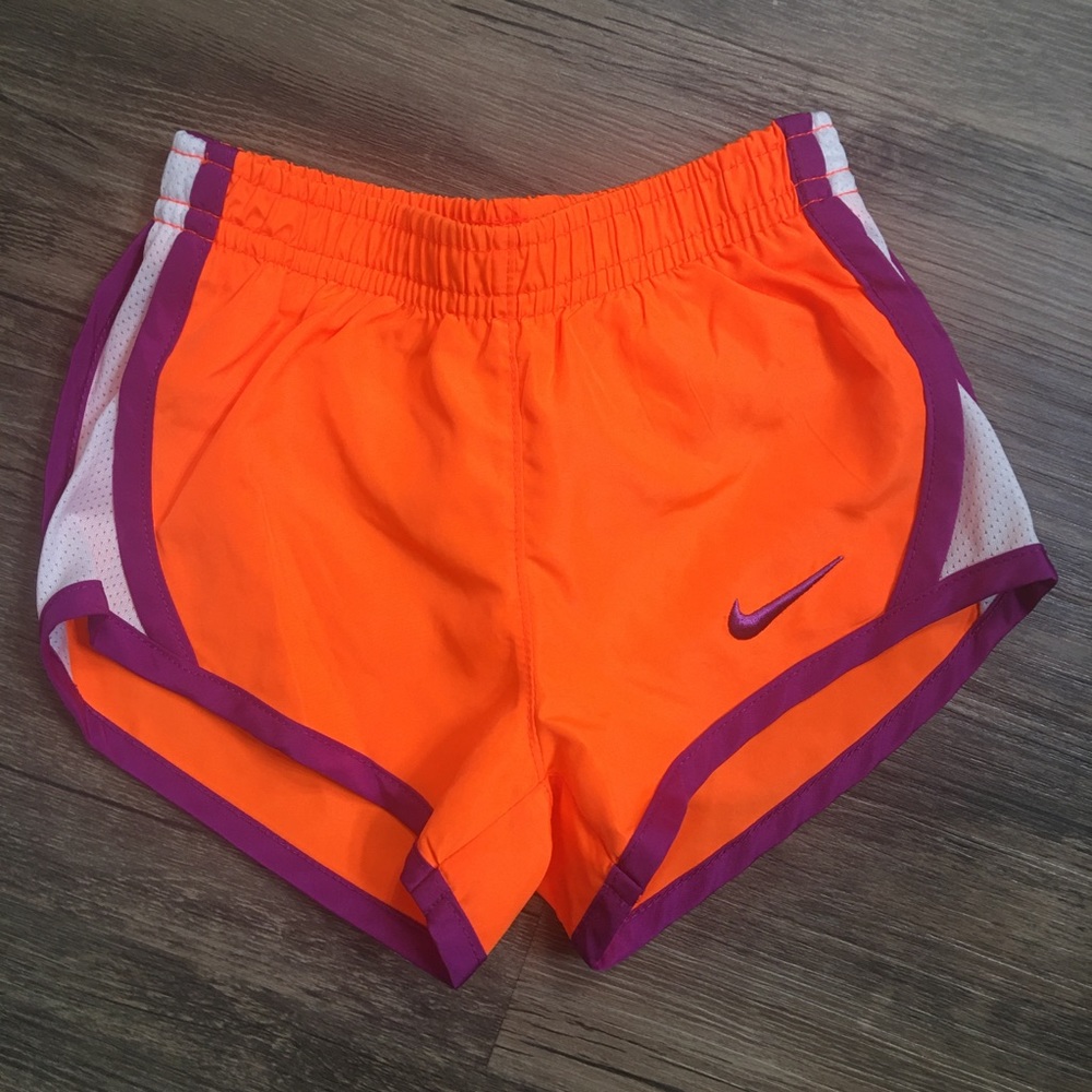 Nike Shorts 12mo Girls Dri-Fit Orange Purple